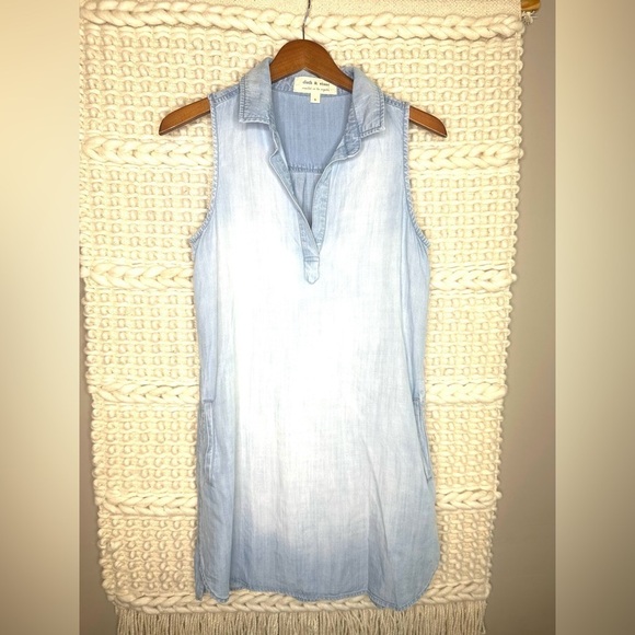 Anthropologie Cloth and Stone Chambray Sleeveless Dress - Picture 4 of 6